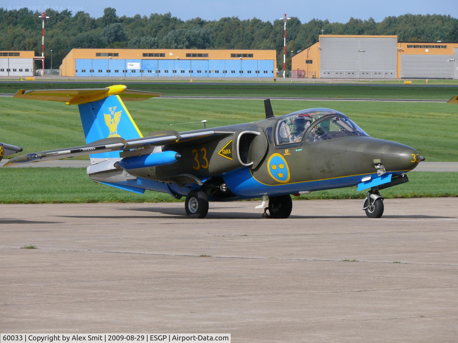 60033, Saab Sk.60A C/N 60033, SAAB SK60/105 60033/33 Swedish Air Force Team 60