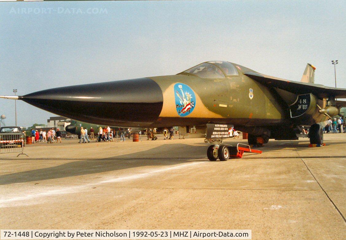 72-1448, 1972 General Dynamics F-111F Aardvark C/N E2-78, 