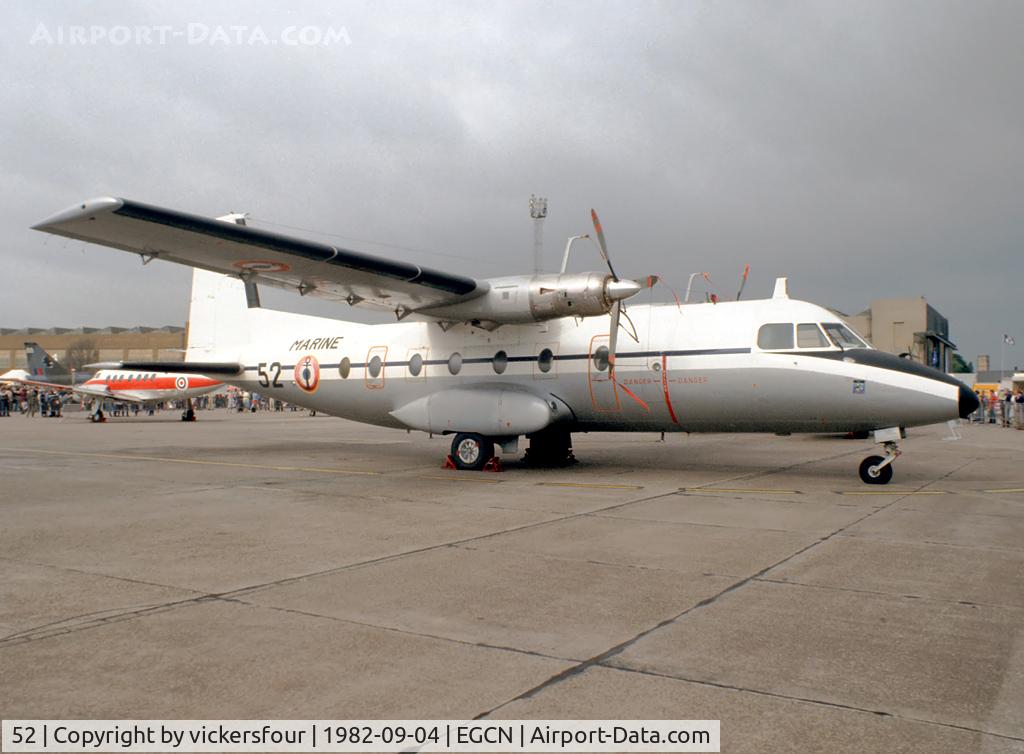 52, Aerospatiale N-262A-34 Fregate C/N 52, French Navy Nord 262E (c/n 52). Operated by 55S.