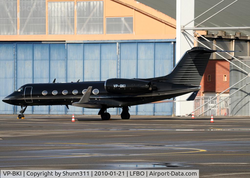 VP-BKI, 1994 Gulfstream Aerospace G-IV SP C/N 1255, Parked at the General Aviation area...