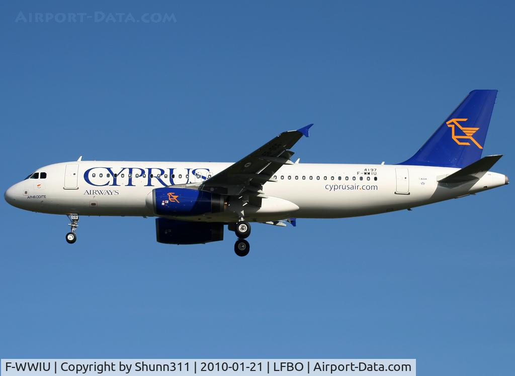 F-WWIU, 2010 Airbus A320-232 C/N 4197, C/n 4197 - To be 5B-DCG... Named 'Aphrodite'