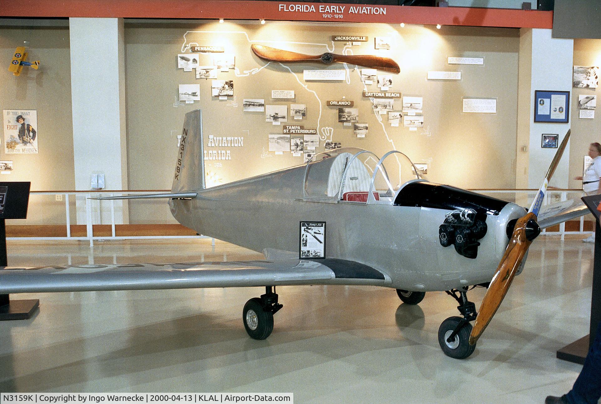 N3159K, 1948 Mooney M-18L C/N 3, Mooney M.18L Mite inside the ISAM (International Sport Aviation Museum) during Sun 'n Fun 2000, Lakeland FL