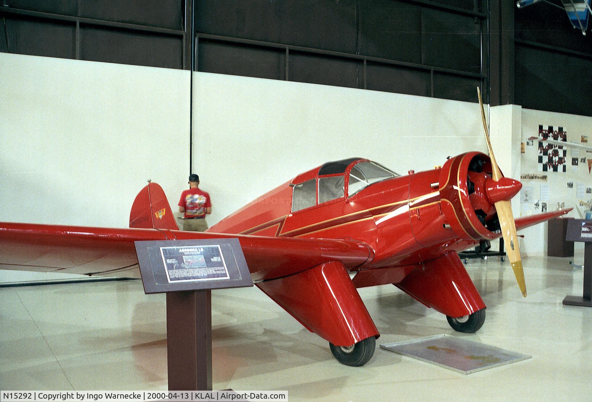 N15292, 1940 Aeronca LB C/N 2000, Aeronca LB inside the ISAM (International Sport Aviation Museum) during Sun 'n Fun 2000, Lakeland FL