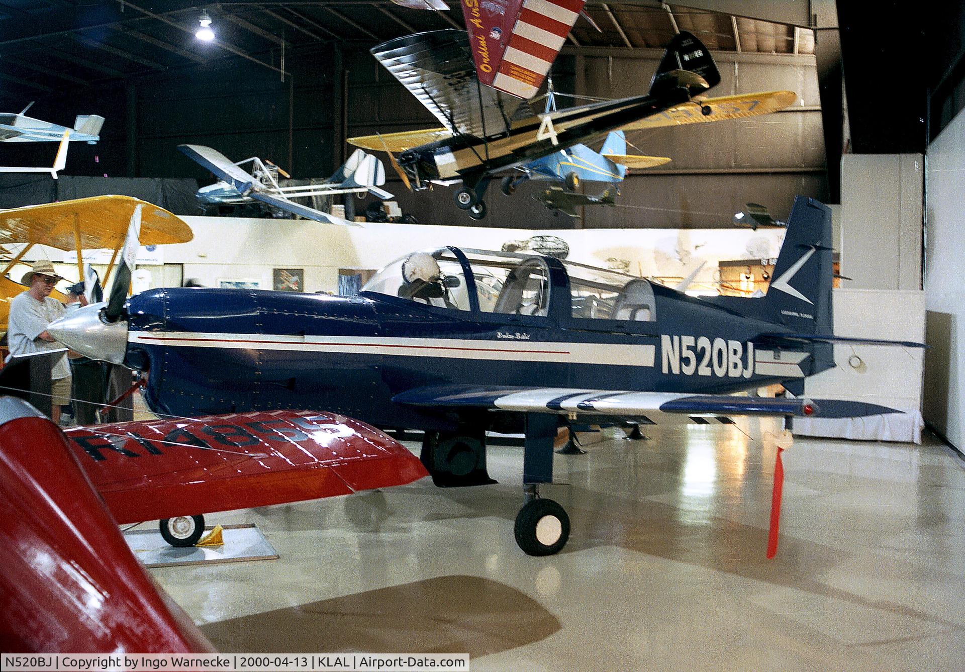 N520BJ, Brokaw BJ-520 C/N 1, Brokaw BJ-520 Bullet inside the ISAM (International Sport Aviation Museum) during Sun 'n Fun 2000, Lakeland FL