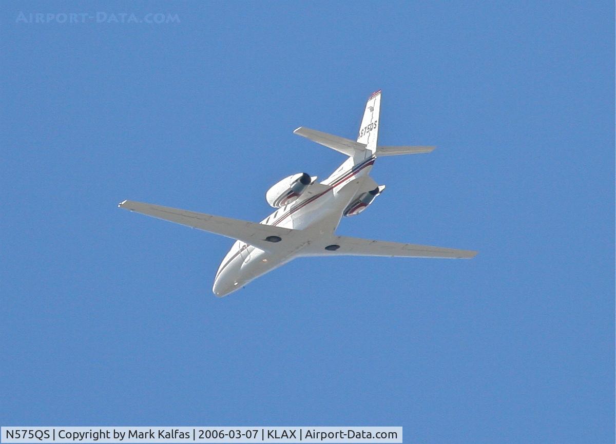 N575QS, 2007 Cessna 560XL C/N 560-5730, Cessna 560XL (Net Jets), 25L departure KLAX.