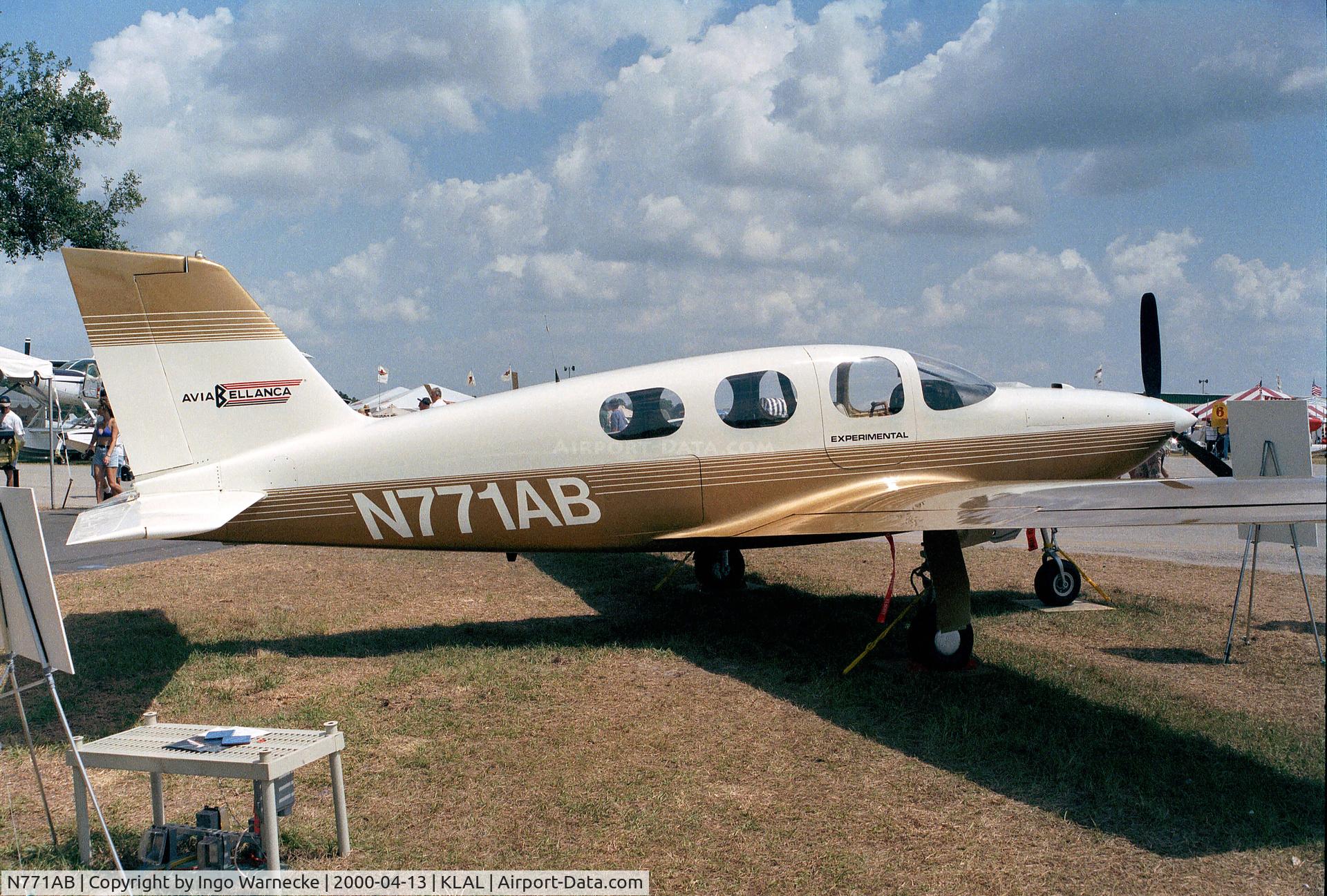N771AB, 1974 Bellanca 19-25 SKYROCKET II C/N 001, Bellanca 19-25 Skyrocket II at Sun 'n Fun 2000, Lakeland FL
