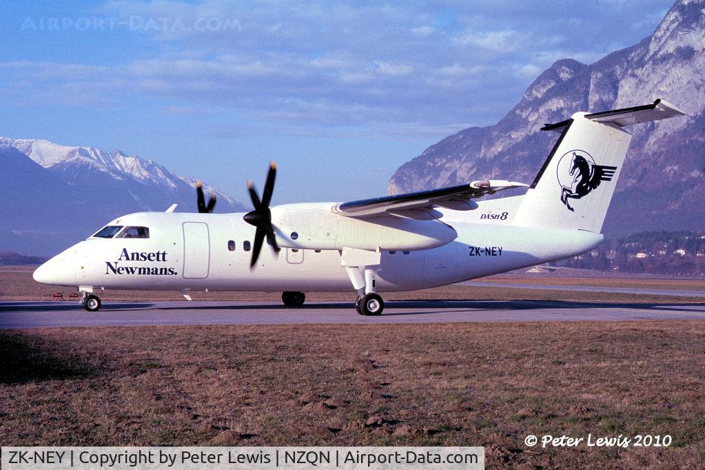 ZK-NEY, 1986 De Havilland Canada DHC-8-102 Dash 8 C/N 055, Bilmans Management Ltd., Christchurch