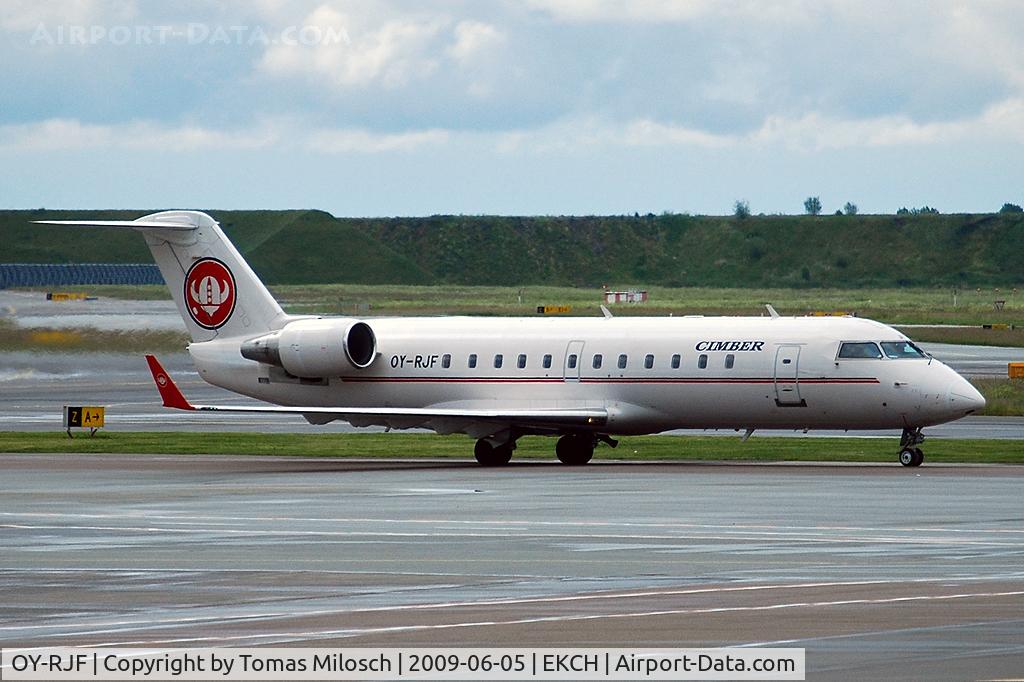 OY-RJF, 1993 Canadair CRJ-200LR (CL-600-2B19) C/N 7019, Cimber Air