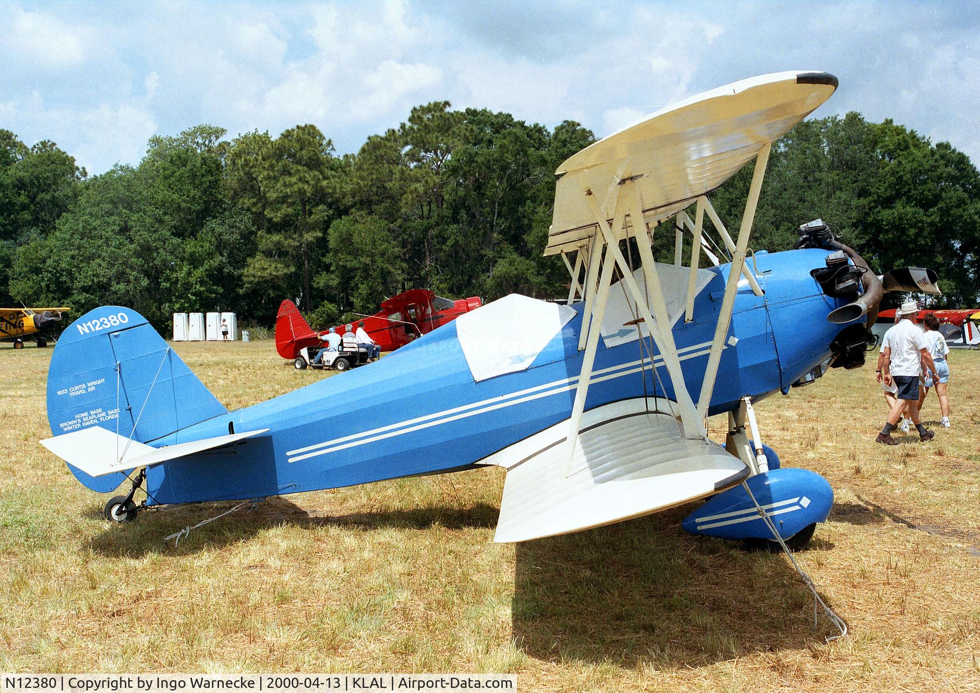 N12380, 1933 Travel Air 16-E C/N 3520, Travel Air 16-E at Sun 'n Fun 2000, Lakeland FL