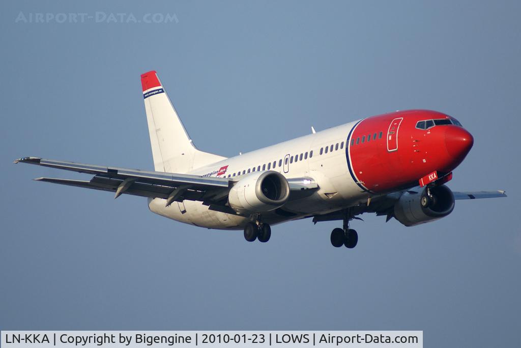 LN-KKA, 1991 Boeing 737-33A C/N 25033, Monarch Airlines