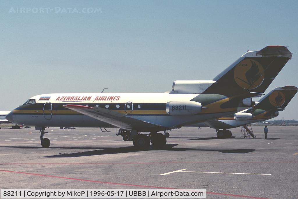 88211, Yakovlev Yak-40 C/N 9631749, This frame was scrapped at Baku in late 1997.