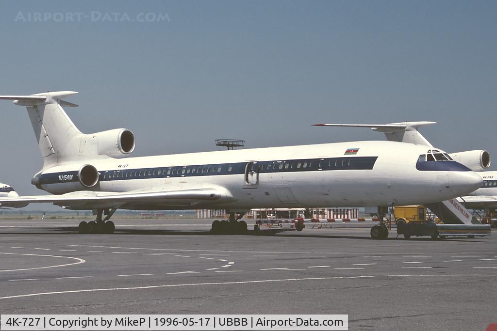 4K-727, 1986 Tupolev Tu-154M C/N 86A727, Still operational with Turan Air in 2009.