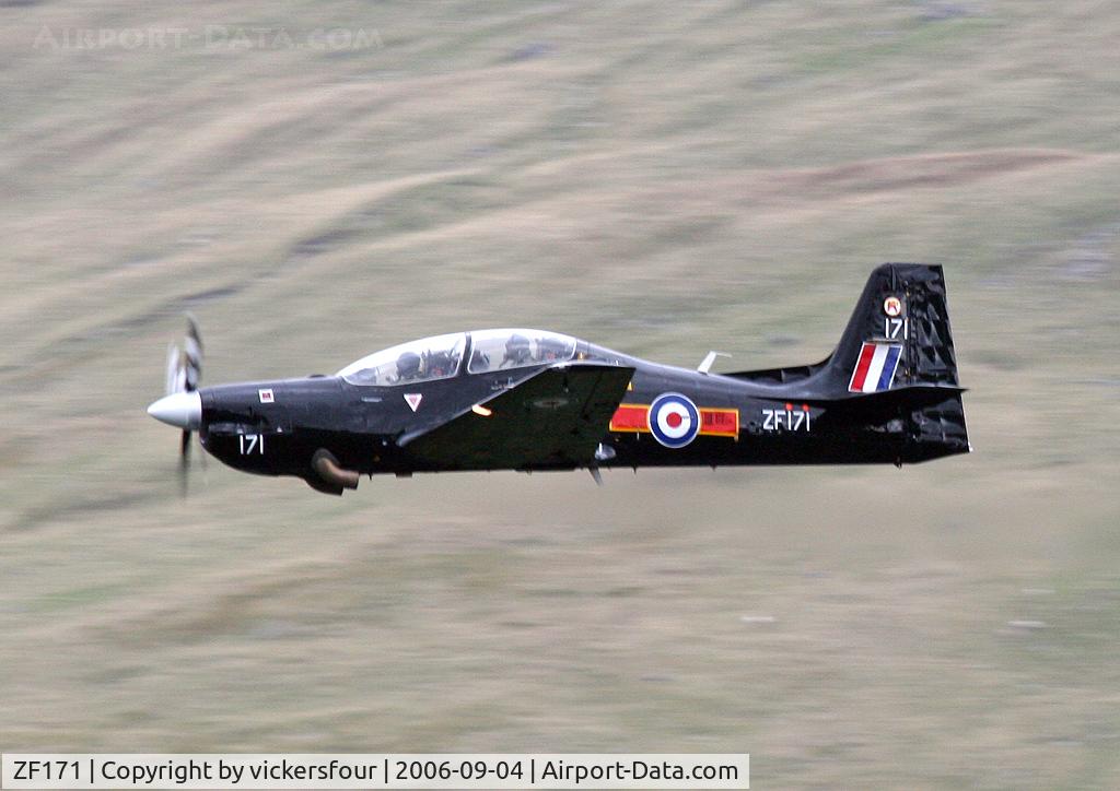 ZF171, 1989 Short S-312 Tucano T1 C/N S023/T23, Royal Air Force. Operated by 207 (R) Squadron. Thirlmere, Cumbria.