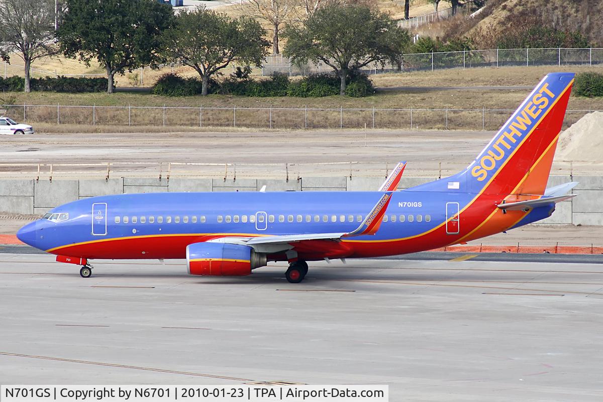 N701GS, 1997 Boeing 737-7H4 C/N 27836, Southwest