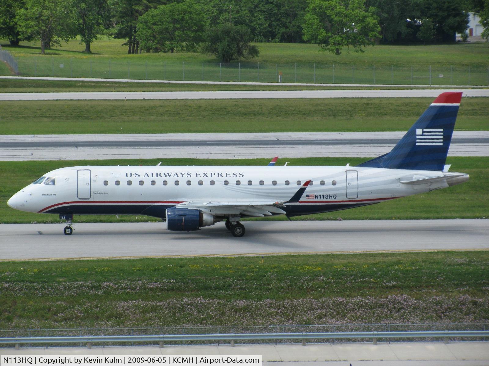 N113HQ, 2007 Embraer 175LR (ERJ-170-200LR) C/N 17000177, Fields in bloom