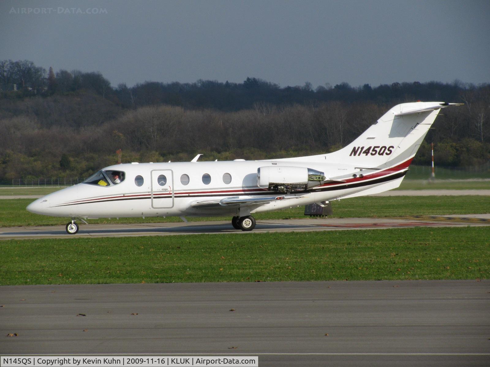 N145QS, Raytheon Aircraft Company 400A C/N RK-421, I've seen a lot of EJA birds going out for engine runs at Lunken, but this is the only Beechjet so far.