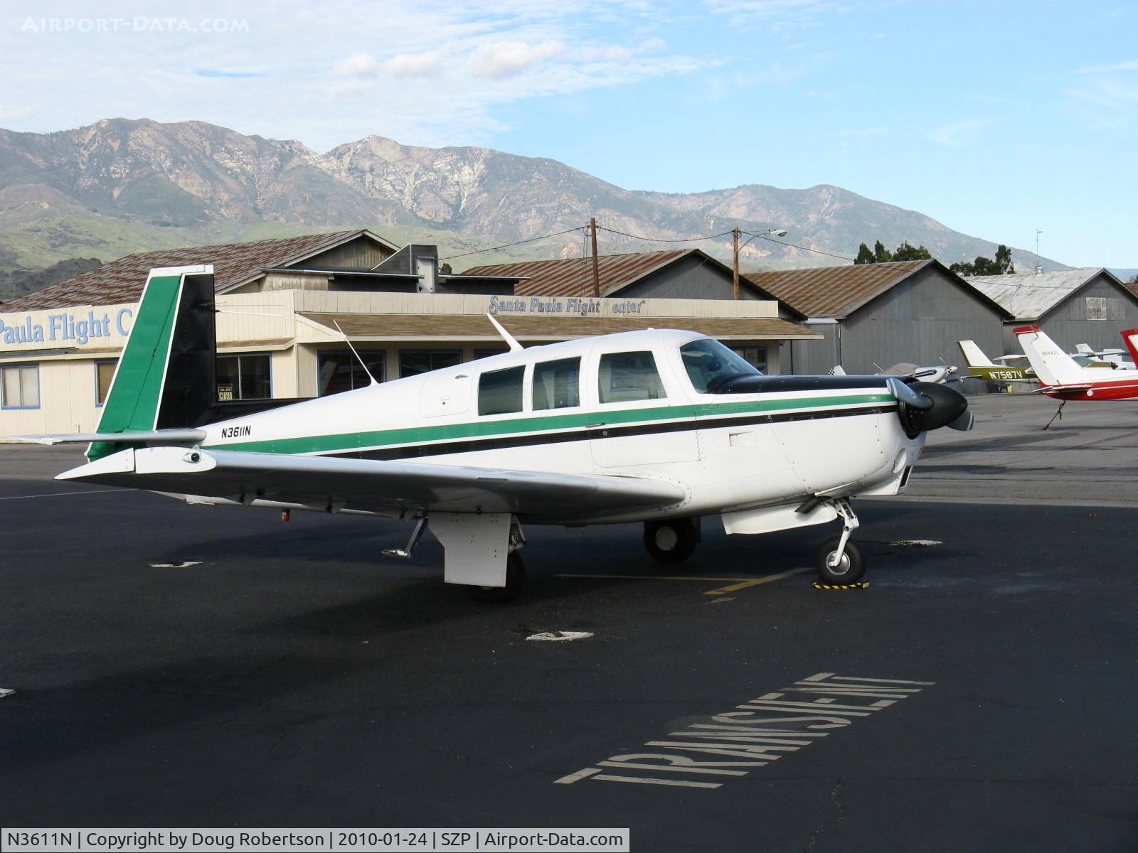N3611N, 1967 Mooney M-20G Statesman C/N 680010, 1967 Mooney M-20G STATESMAN, Lycoming O&VO-360 180 Hp