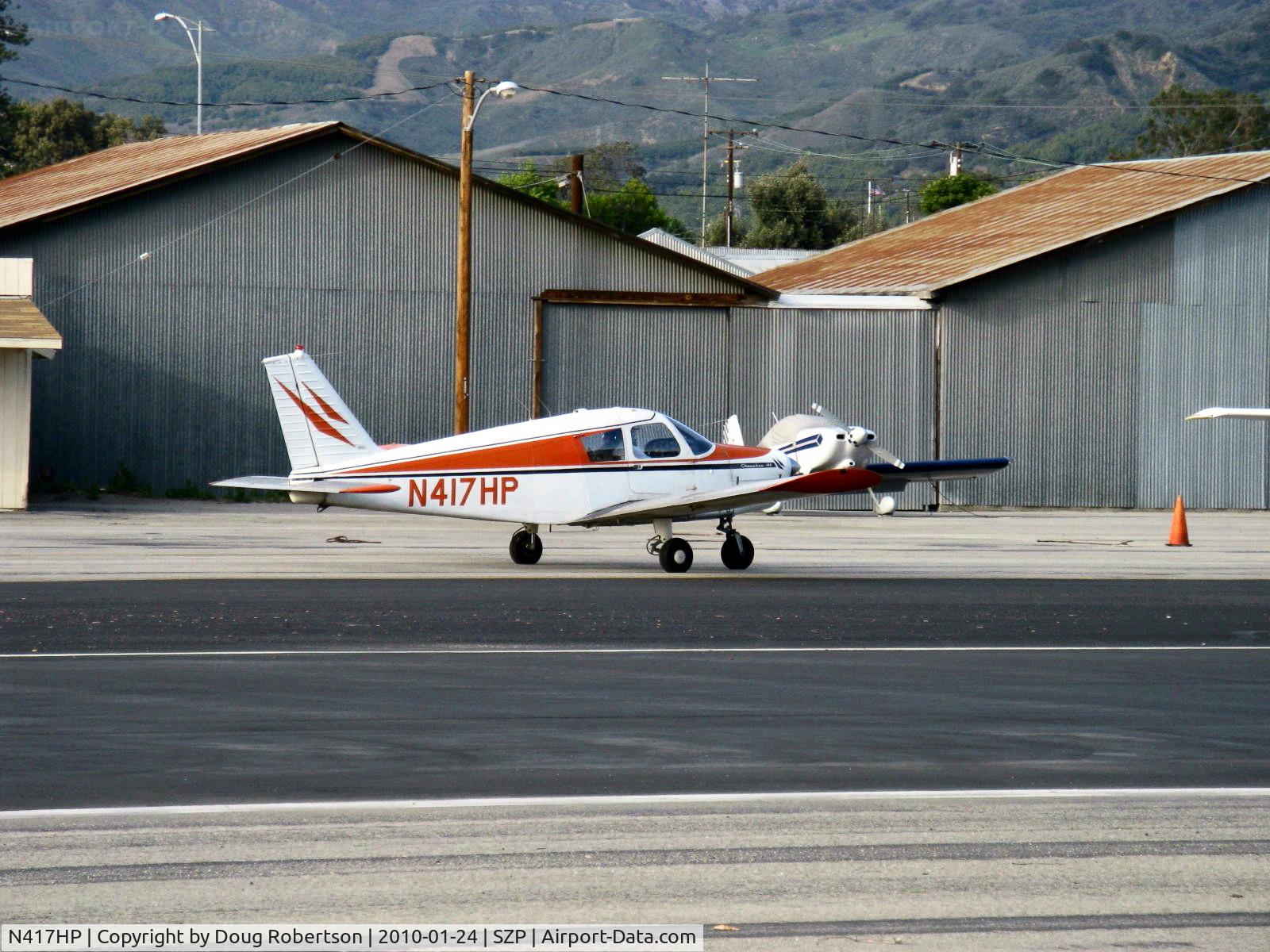 N417HP, 1964 Piper PA-28-140 C/N 28-20276, 1964 Piper PA-28-140 CHEROKEE, Lycoming O-320-E2A 150 Hp, taxi to Rwy 22