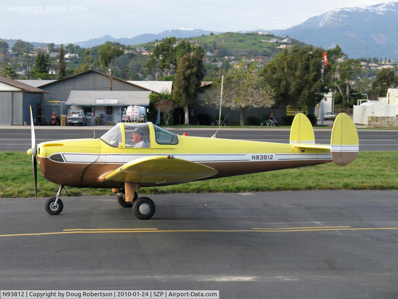 N93812, 1946 Erco 415C Ercoupe C/N 1135, 1946 ERCO Ercoupe 415-C, Continental A&C75 75 Hp, taxi to tiedown