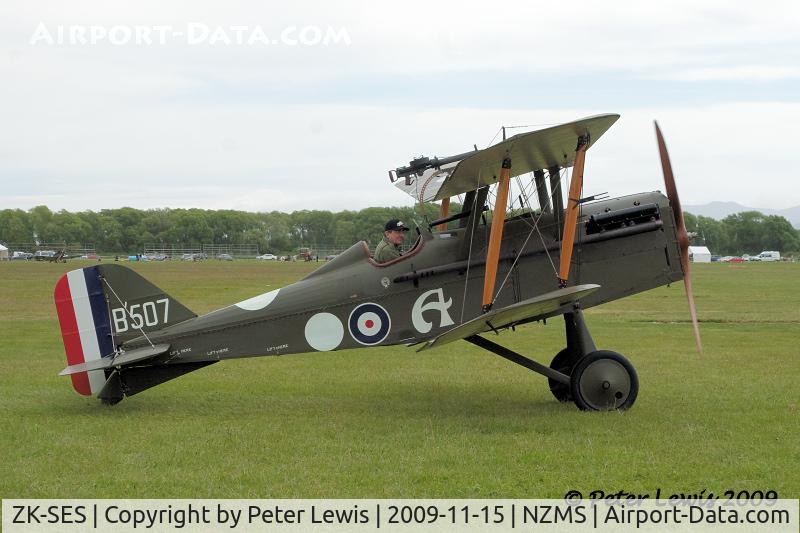 ZK-SES, 2007 Royal Aircraft Factory SE-5A Replica C/N WA20, The Vintage Aviator Ltd., Wellington