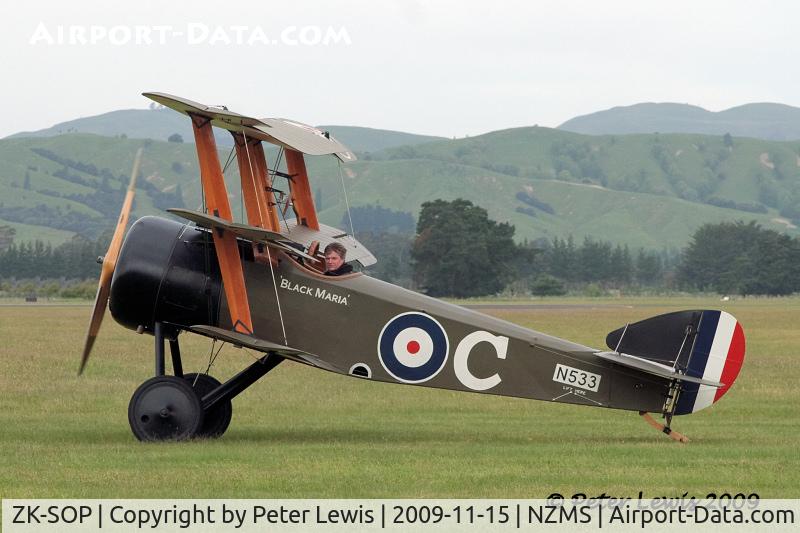 ZK-SOP, Sopwith Triplane Replica C/N 533, The Vintage Aviator Ltd., Wellington