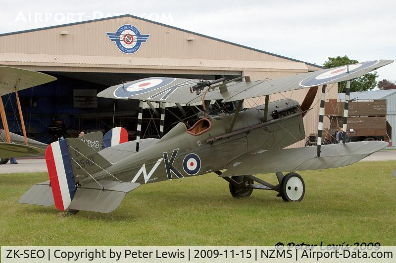 ZK-SEO, 2008 Royal Aircraft Factory SE-5A-1 Replica C/N WA18, The Vintage Aviator Ltd., Wellington