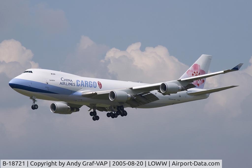 B-18721, 2005 Boeing 747-409F/SCD C/N 33738, China Airlines 747-400