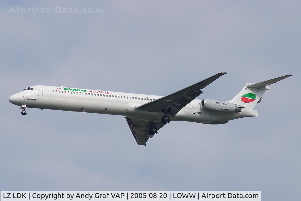 LZ-LDK, 1987 McDonnell Douglas MD-82 (DC-9-82) C/N 49432/1378, Bulgarian Air Transport MD80