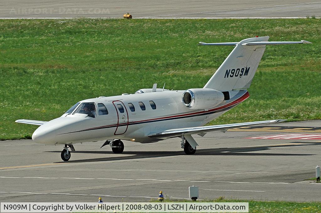 N909M, 1998 Cessna 525 CitationJet CJ1 C/N 525-0249, at zrh