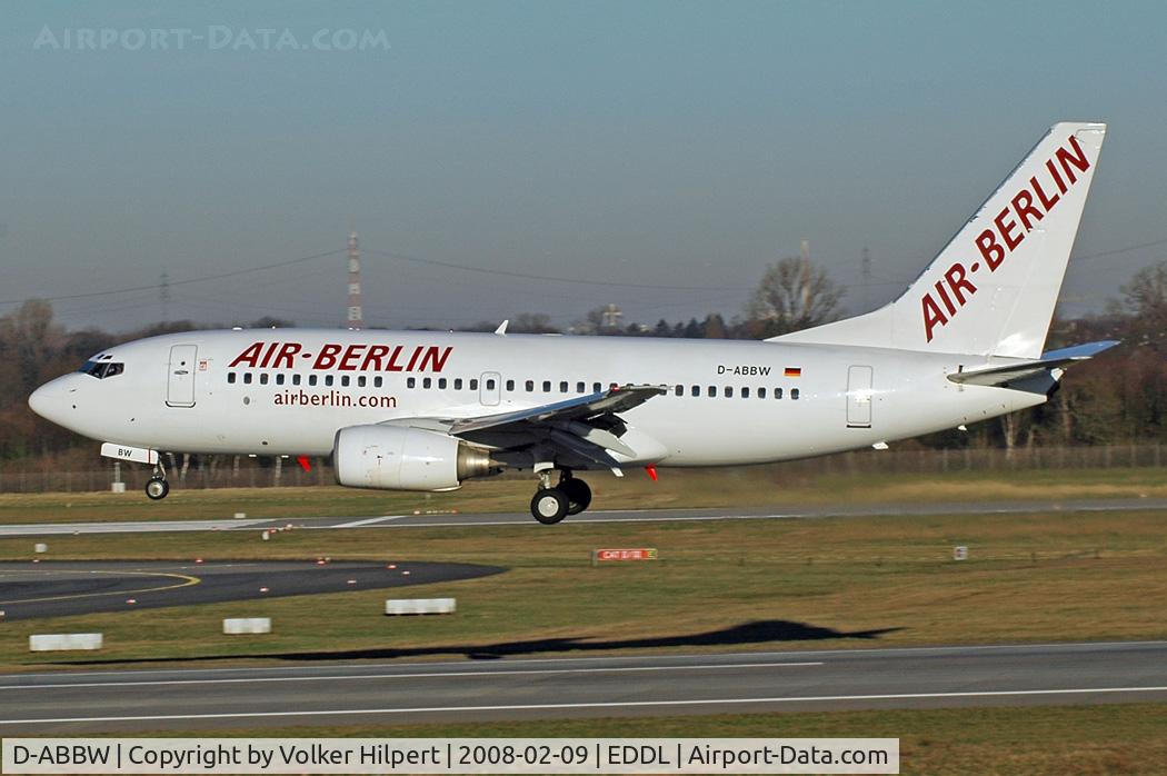 D-ABBW, 2002 Boeing 737-76Q C/N 30642, unusual colours