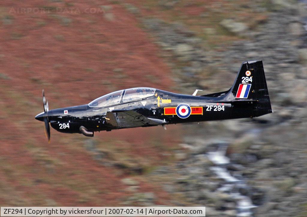 ZF294, 1991 Short S-312 Tucano T1 C/N S094/T65, Royal Air Force. Operated by 207 (R) Squadron. Dunmail Raise, Cumbria.