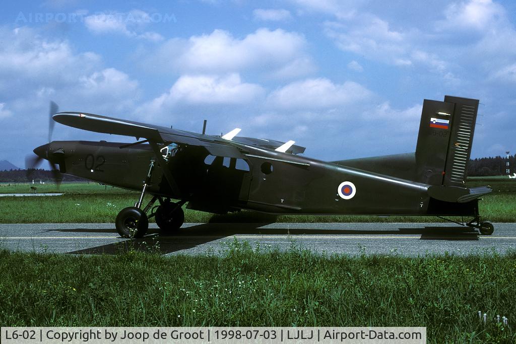 L6-02, Pilatus PC-6/B2-H4 Turbo Porter C/N 925, The PC-6 was one of the very first aircraft of the independant Slovenian AF.