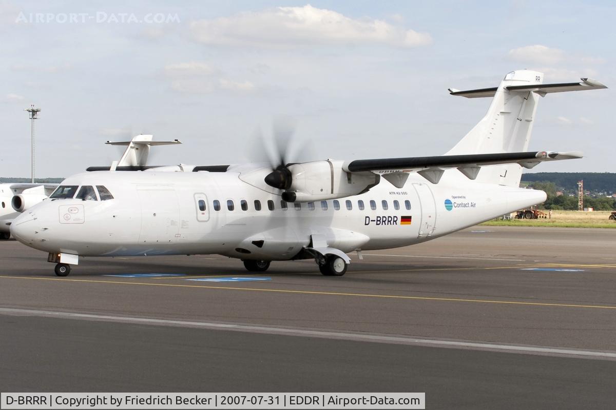 D-BRRR, 1998 ATR 42-512 C/N 601, coming to halt