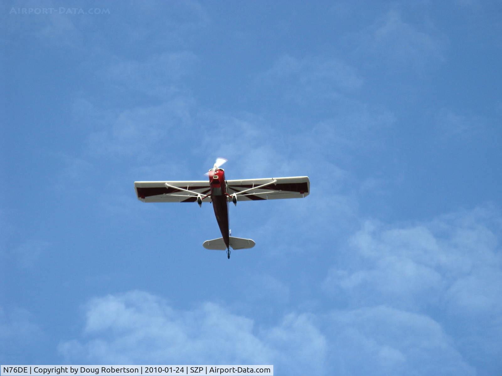 N76DE, 2007 American Champion 7GCAA Adventure Citabria C/N 513-2007, 2007 American Champion 7GCAA ADVENTURE, Lycoming O-360-B2B 160 Hp, takeoff climb Rwy 22