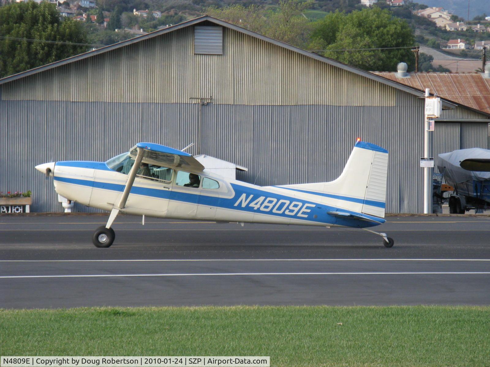 N4809E, 1980 Cessna 180K Skywagon C/N 18053175, Cessna 180 SKYWAGON, Contuinental O-470-S 230 Hp, taxi