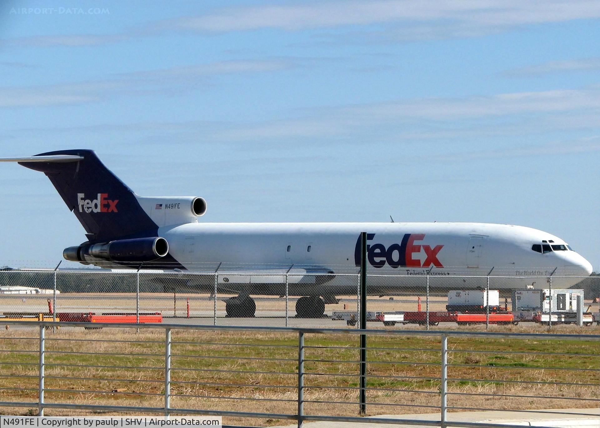 N491FE, 1979 Boeing 727-227 C/N 21529, At Shreveport Regional.