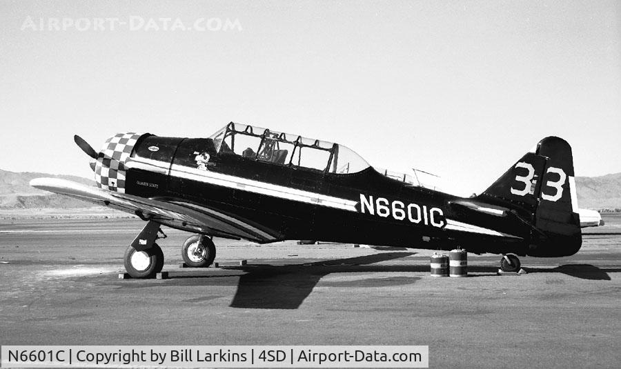 N6601C, 1946 North American AT-6F Texan C/N 121-42479, Reno Air Races 1974