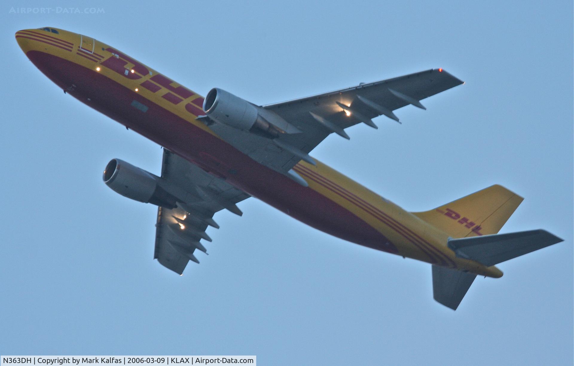 N363DH, 1979 Airbus A300B4-203 C/N 85, DHLA300 B4-203, 25L departure KLAX.