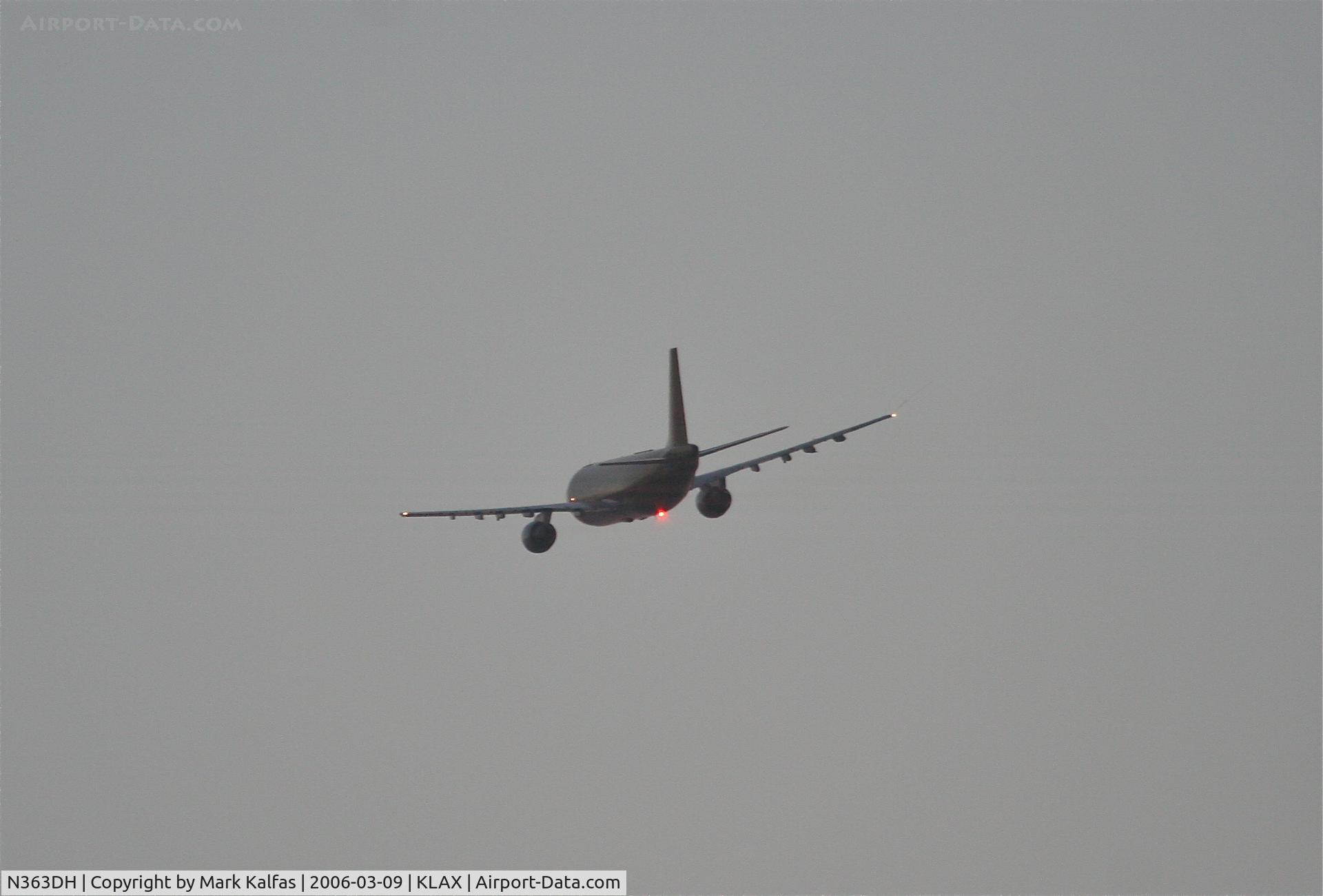 N363DH, 1979 Airbus A300B4-203 C/N 85, DHL A300 B4-203, 25L departure KLAX.