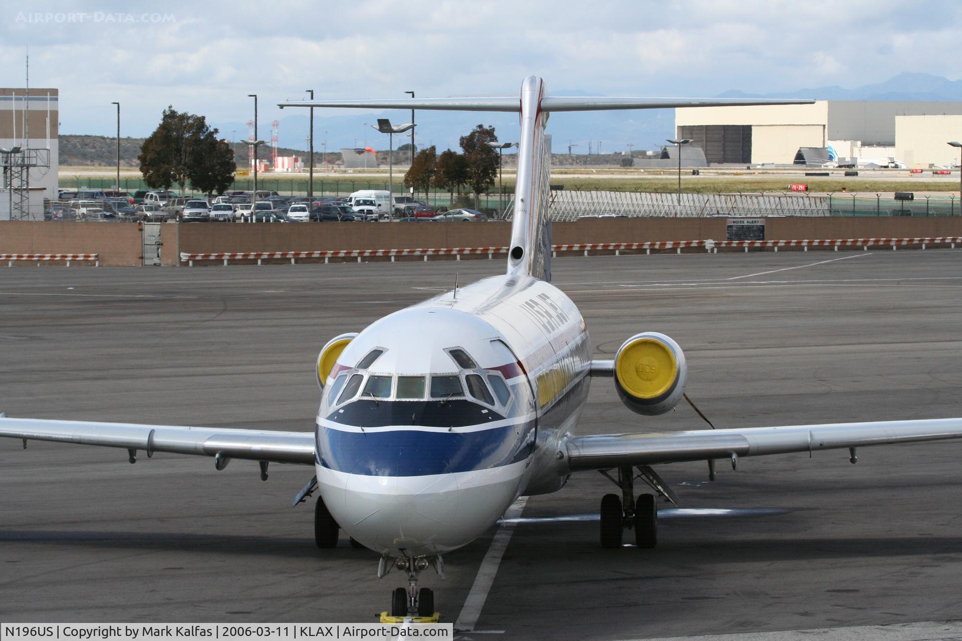 N196US, 1967 Douglas DC-9-15F C/N 47155, USA Jet at the Imperial Terminal KLAX.