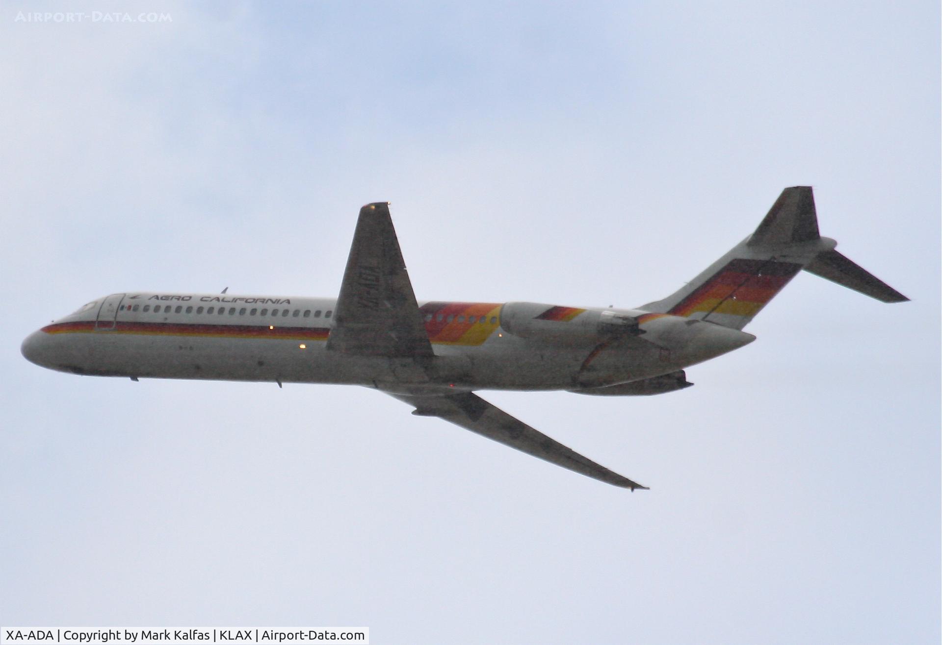 XA-ADA, 1979 McDonnell Douglas DC-9-32 C/N 48112, Aero California McDonnell Douglas DC-9-32 (cn 48112/926)25R KLAX.