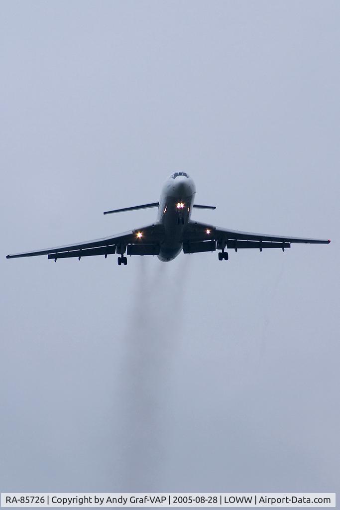 RA-85726, 1986 Tupolev Tu-154M C/N 86A725, Pulkovo Avation Tu154M