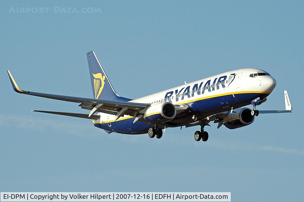 EI-DPM, 2007 Boeing 737-8AS C/N 33640, Ryanair