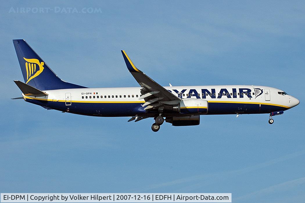 EI-DPM, 2007 Boeing 737-8AS C/N 33640, Ryanair