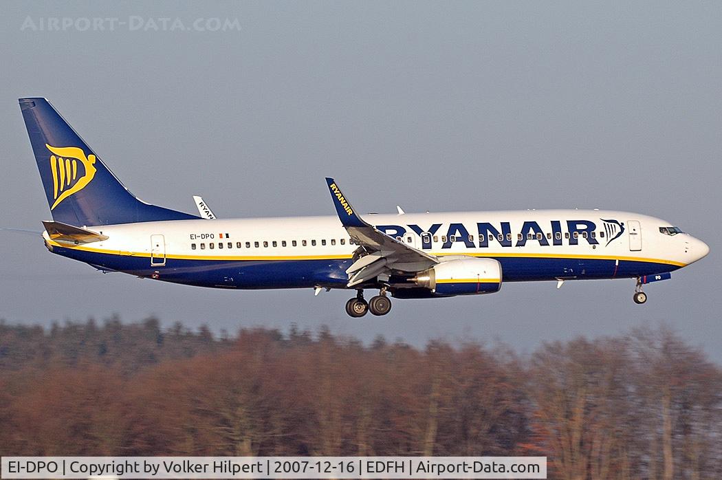 EI-DPO, 2007 Boeing 737-8AS C/N 33612, Ryanair