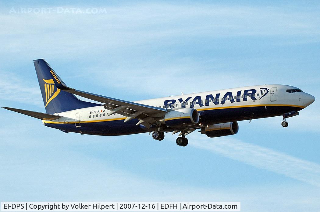 EI-DPS, 2007 Boeing 737-8AS C/N 33641, Ryanair