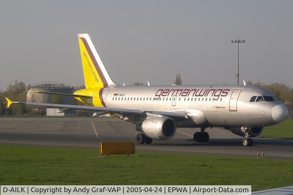 D-AILK, 1997 Airbus A319-114 C/N 679, Germanwings A319