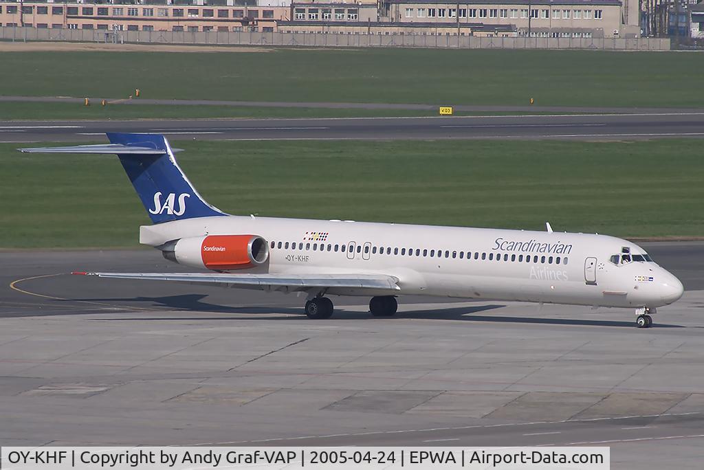OY-KHF, 1988 McDonnell Douglas MD-87 (DC-9-87) C/N 49609, Scandinavian Airlines MD87