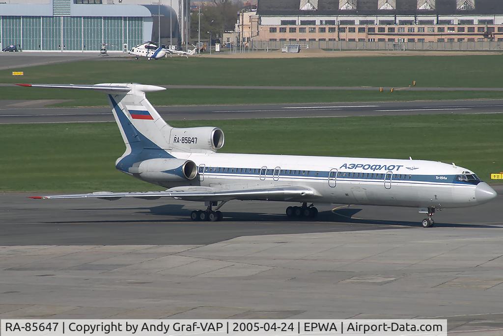 RA-85647, 1988 Tupolev Tu-154M C/N 88A785, Aeroflot TU154M