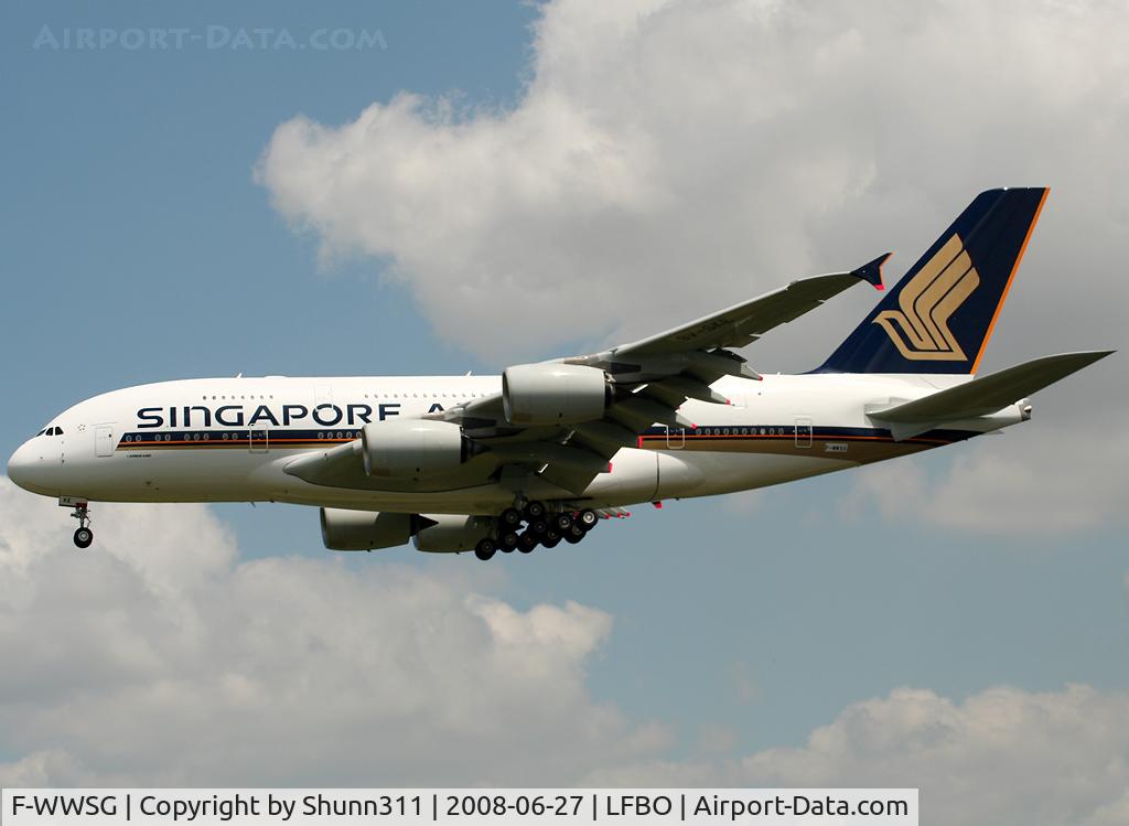 F-WWSG, 2007 Airbus A380-841 C/N 010, C/n 010 - To be 9V-SKE